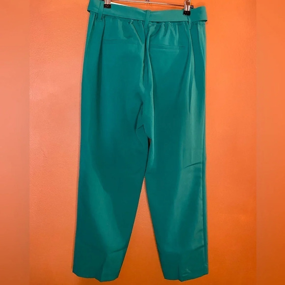 NWT LOFT Outlet Petite High Rise Tapered Leg Tie Waist Pants - Picture 3 of 6